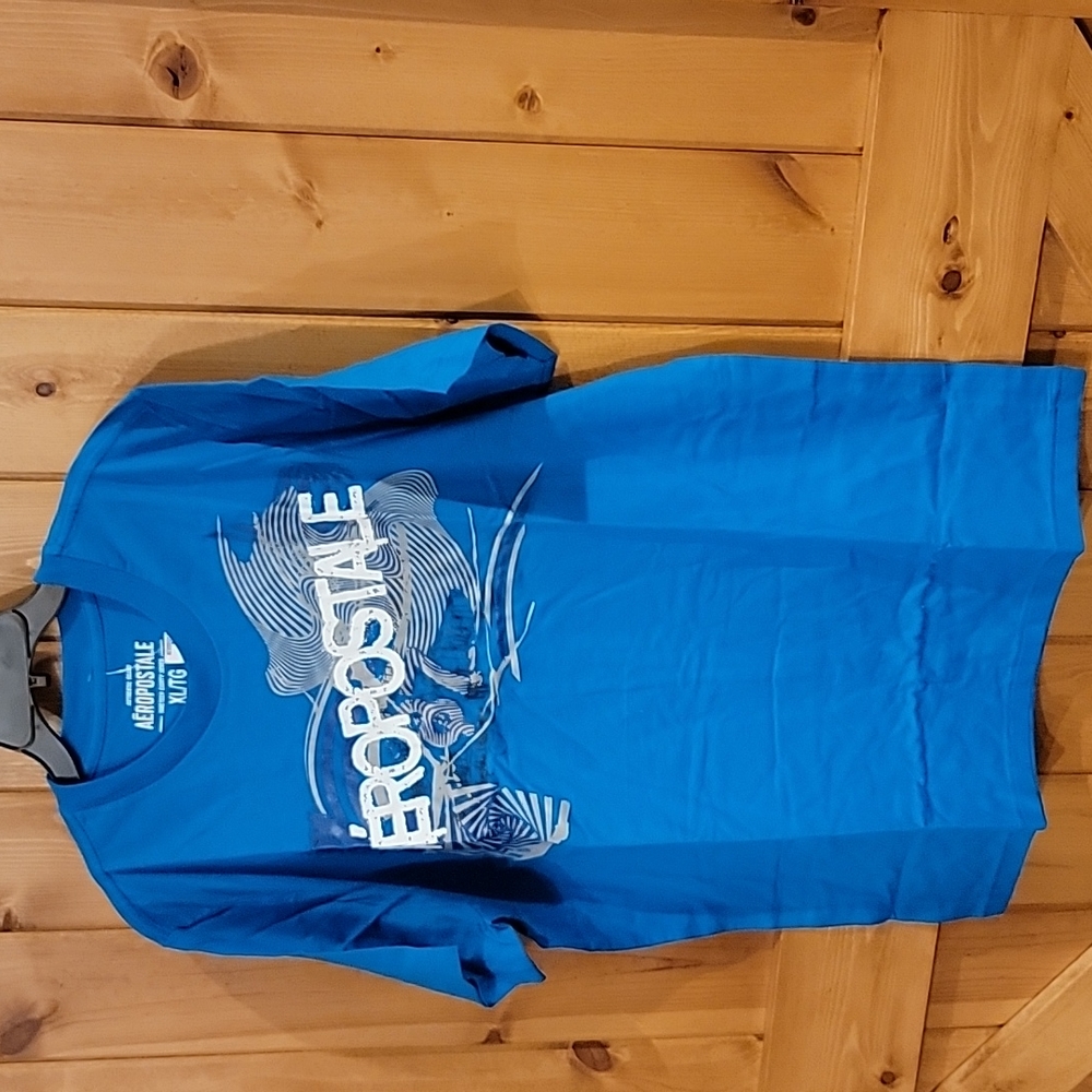 NEW vintage Aeropostale Mens XLARGE XL BLUE - Picture 4 of 6